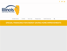 Tablet Screenshot of ilenergyloan.com